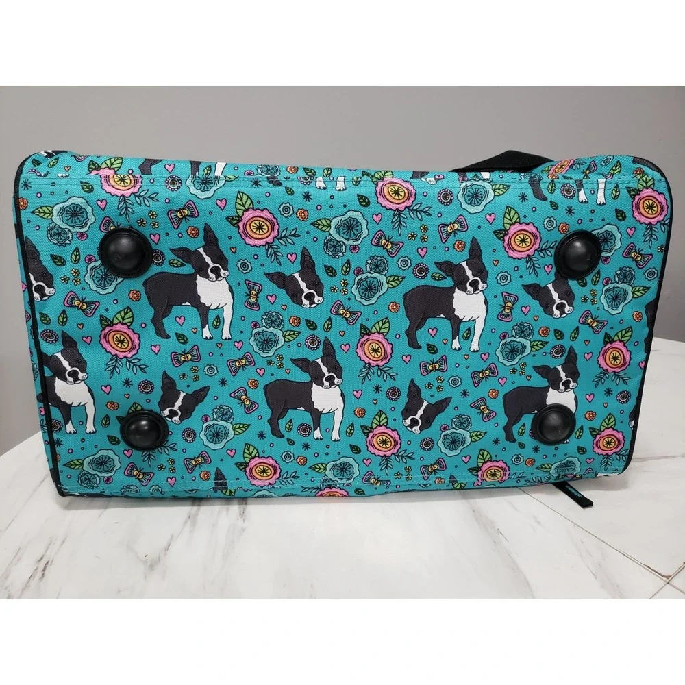 NEW Olympia USA Duffel Travel Gym Bag French Bulldog Frenchie Boston Terrier Dog